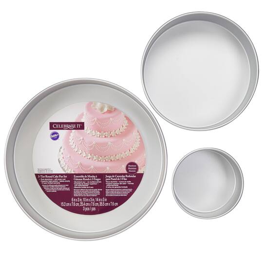 Wilton Celebrate It 3 Tier Round Cake Pan Set